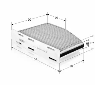 TECNECO FILTERS ck9922c -  Фильтр воздуха в салоне